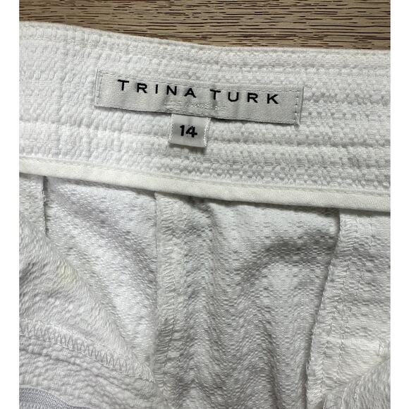 Trina Turk White Shorts Size 14 - Picture 2 of 10
